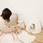 ファードーム型セミクローズドファーペットハウス クッション付 - Image 10