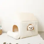 ナチュラル小窓付きコーデュロイペットハウス - Image 3