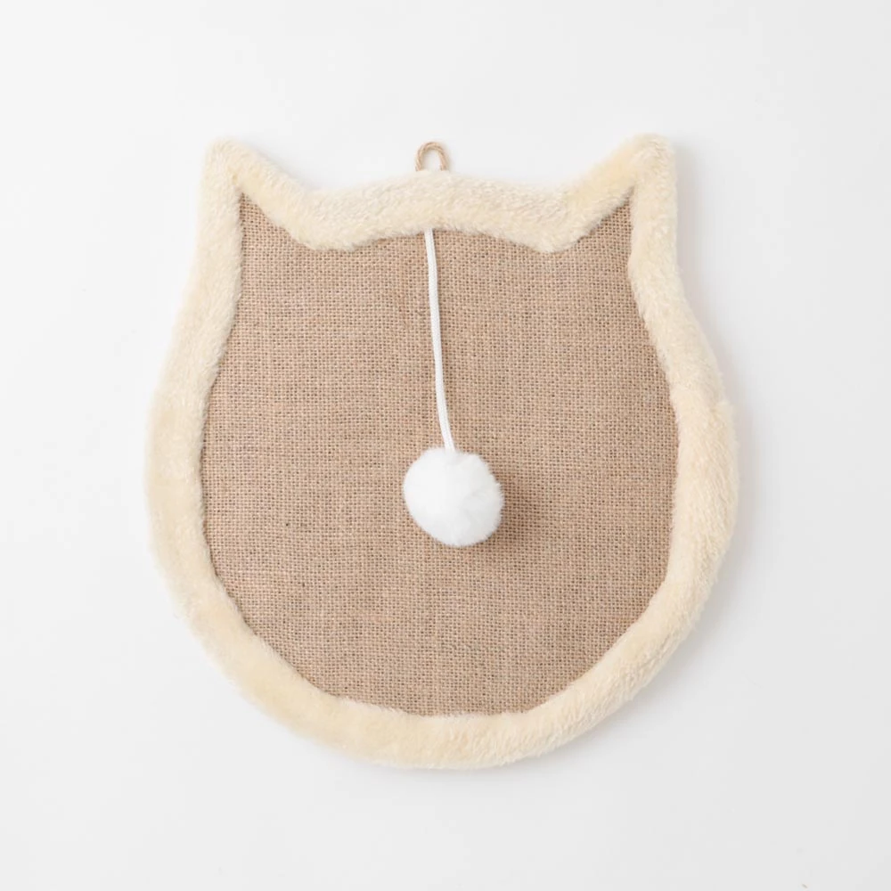 product_image_1763724288.webp ねこ型壁掛け爪とぎマット - Image 1