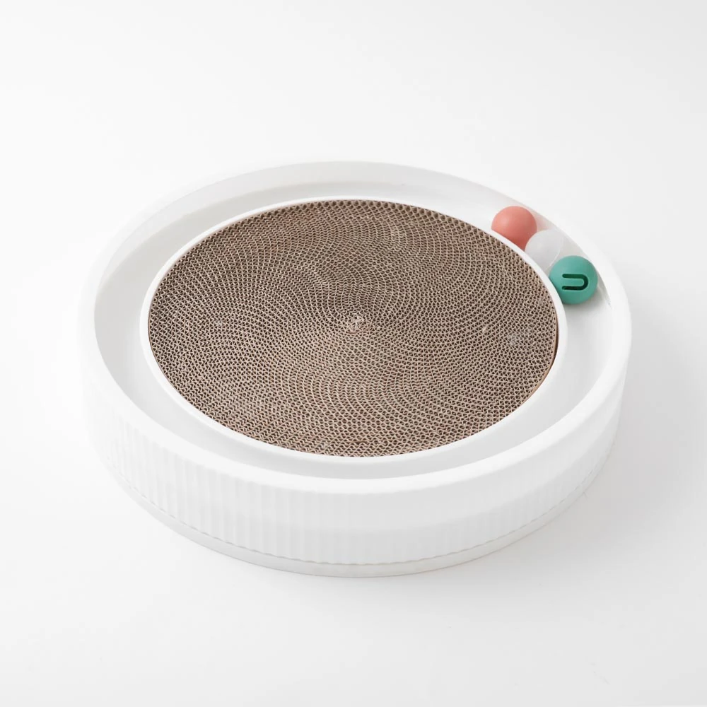 product_image_1763724785.webp コロコロボール付サークル爪とぎ - Image 1