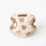 くまさん刺繍ボアハーネス+リードSET【名入れ刺繍対応】