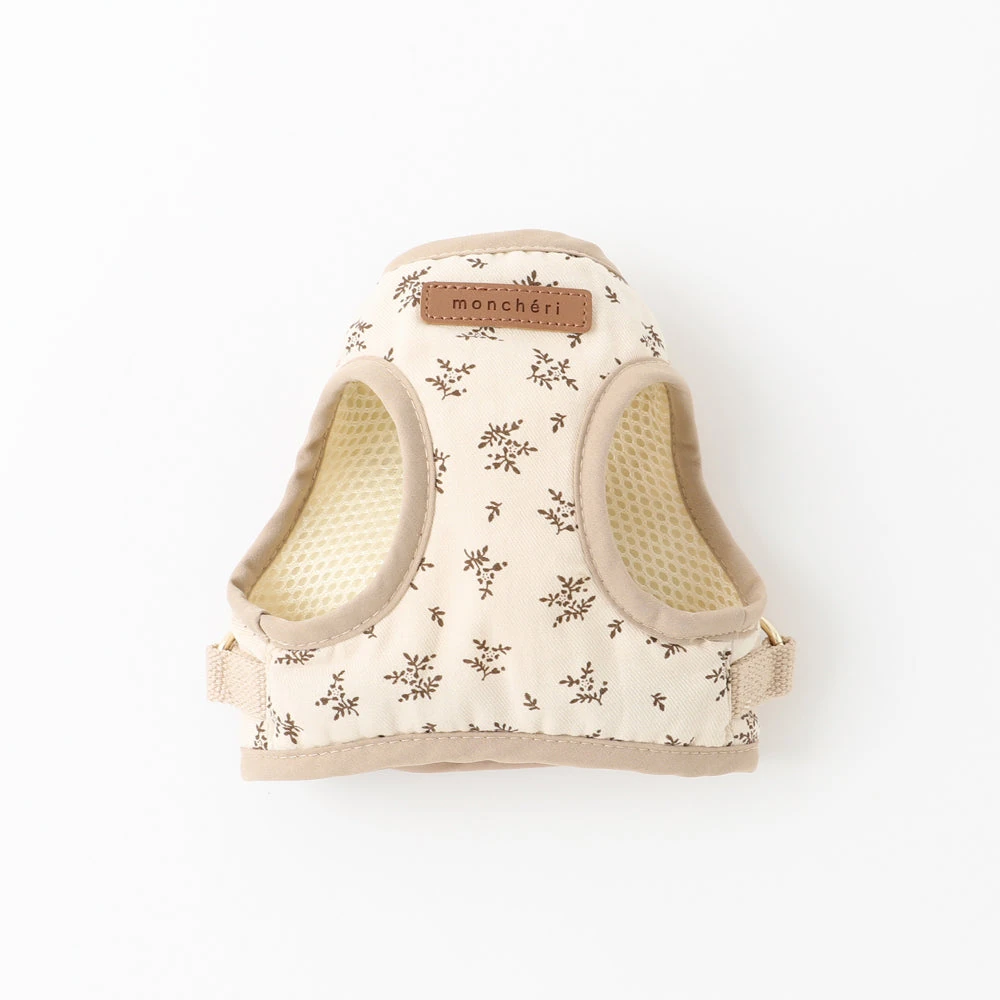 product_image_1763958017.webp ナチュラルフラワーハーネス+リードSET【名入れ刺繍対応】 - Image 1