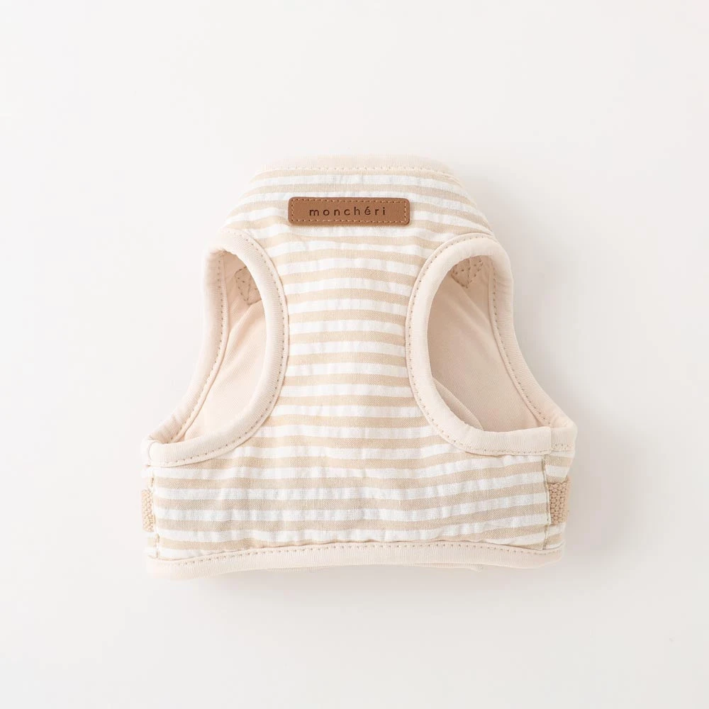 product_image_1763959668.webp ボーダー冷感ハーネス+リードSET【名入れ刺繍対応】 - Image 1