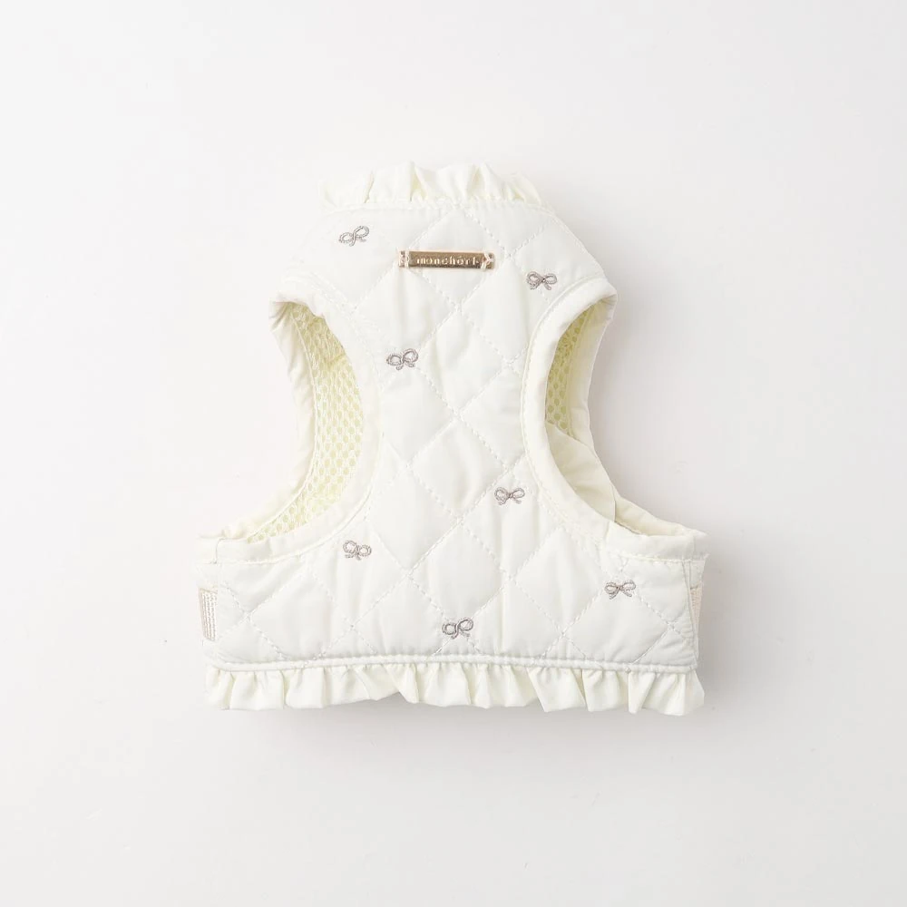 キルティング 斜 めがけ バッグ リボン刺繍フリルSET